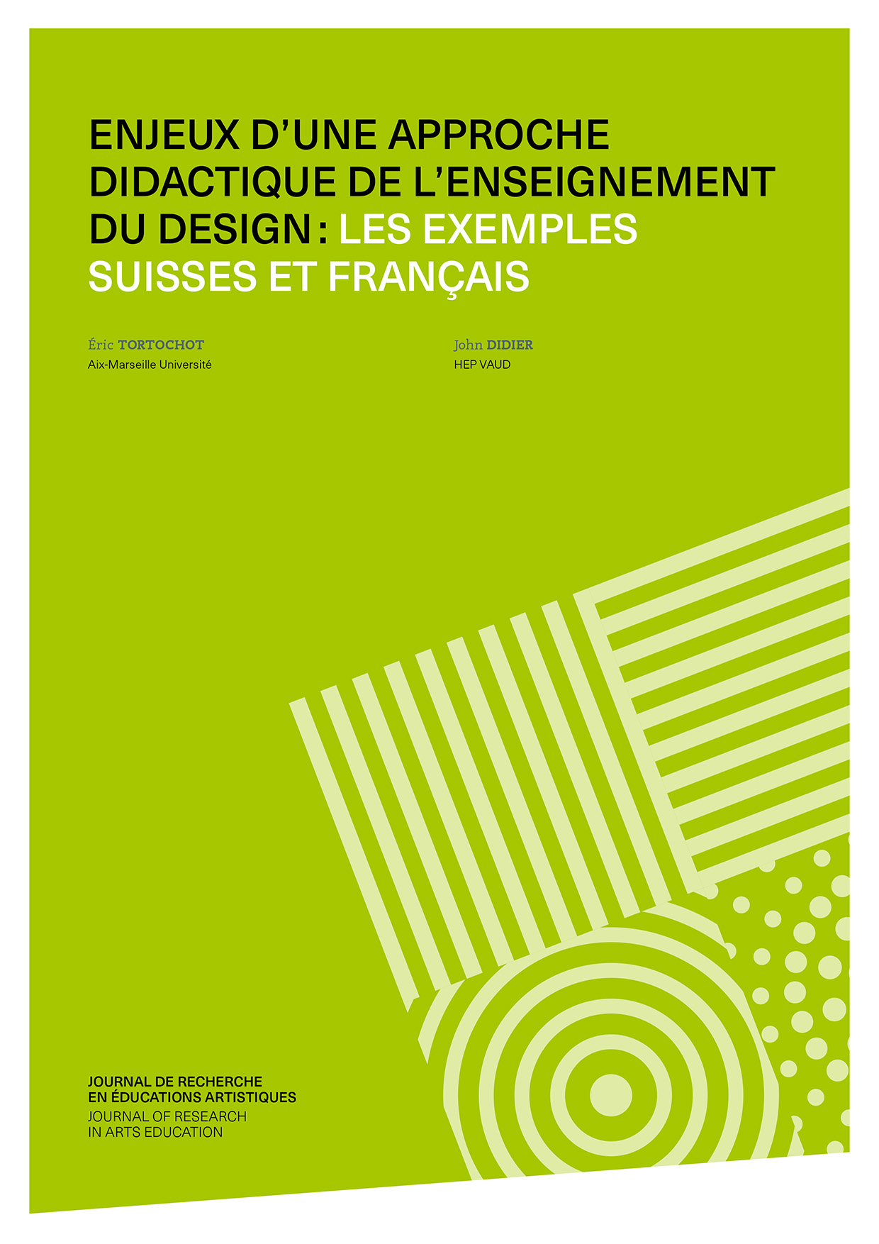 Couverture de l'article: Enjeux d'une approche didactique