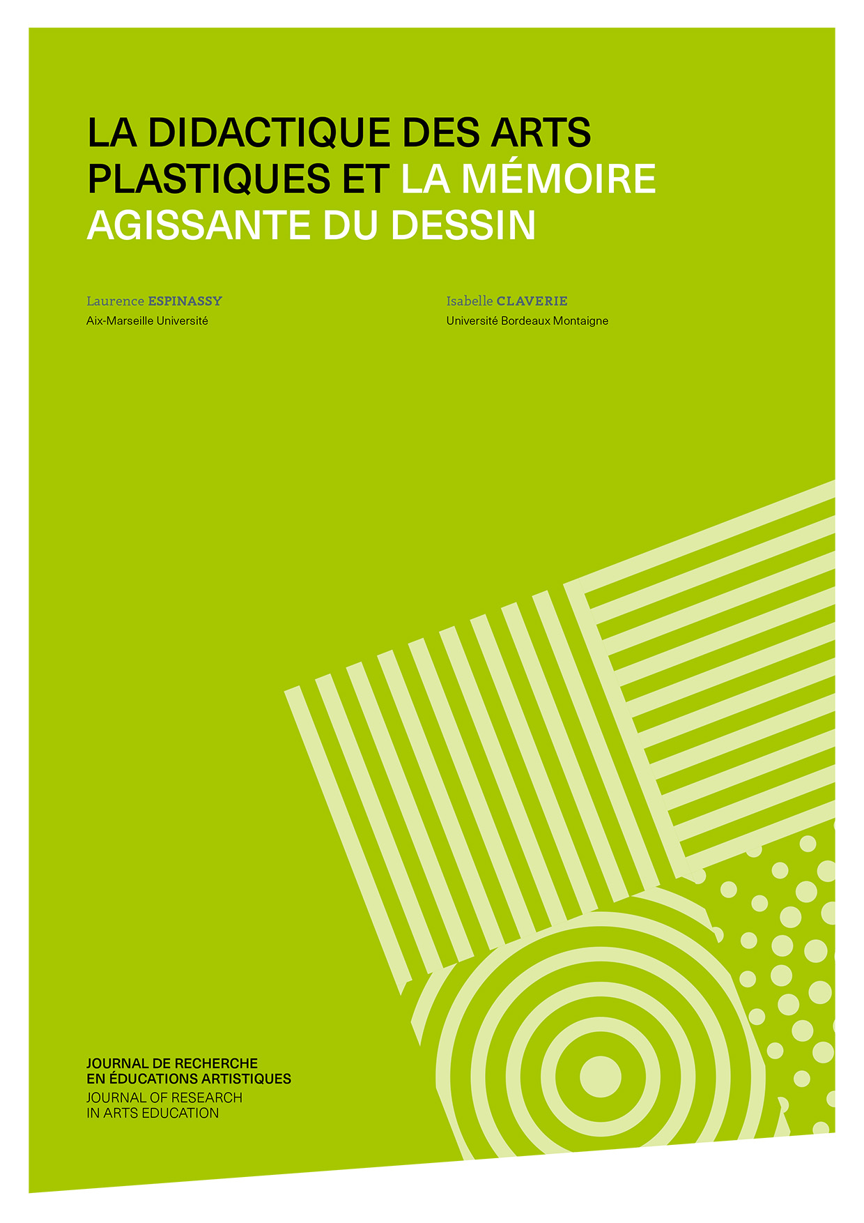 Couverture de l'article: La didactique des arts plastiques 